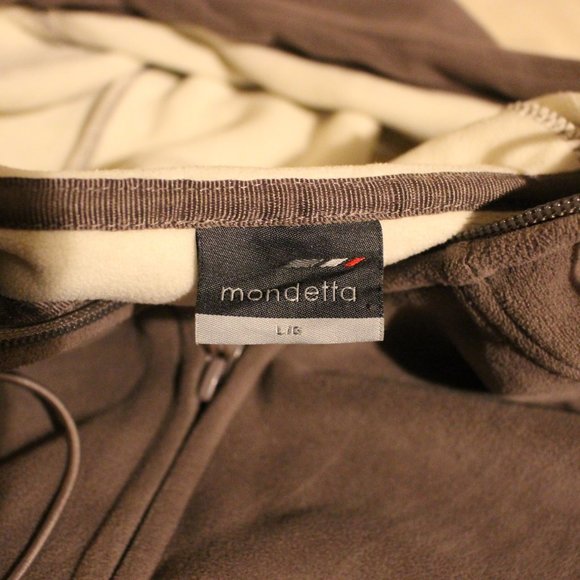 Brown Mondetta Fleece Jacket Large - Picture 4 of 5